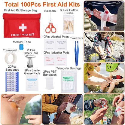 125-Piece Survival Kit - Professional Emergency Gear for Outdoor Adventures