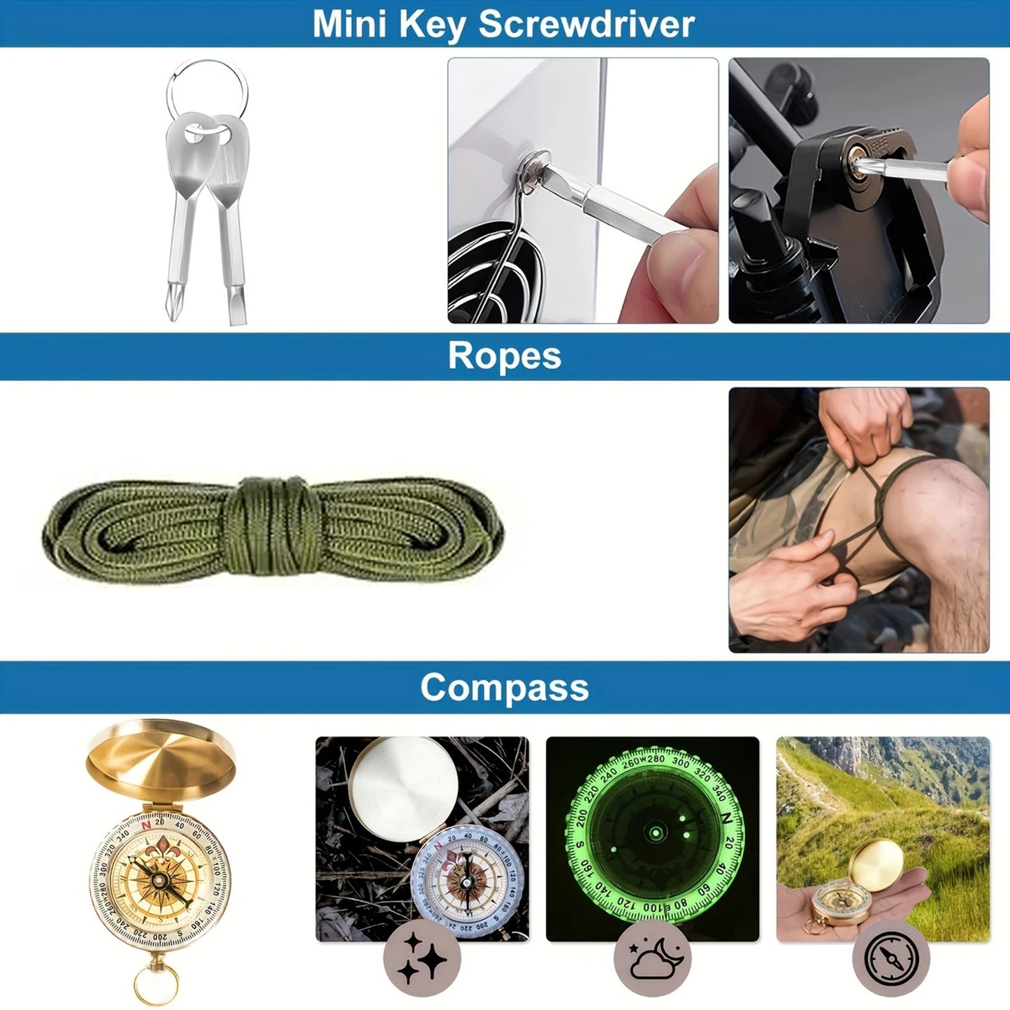 Outdoor Camping Gear Set - Essential Survival Kit for Adventurers