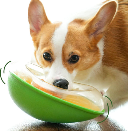 Anti-Tumble Avocado Pet Feeding Bowl - Stylish and Functional Design