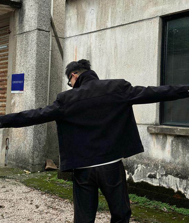 Retro Millennial Coffee-Colored Suede Jacket - Upgrade Edition