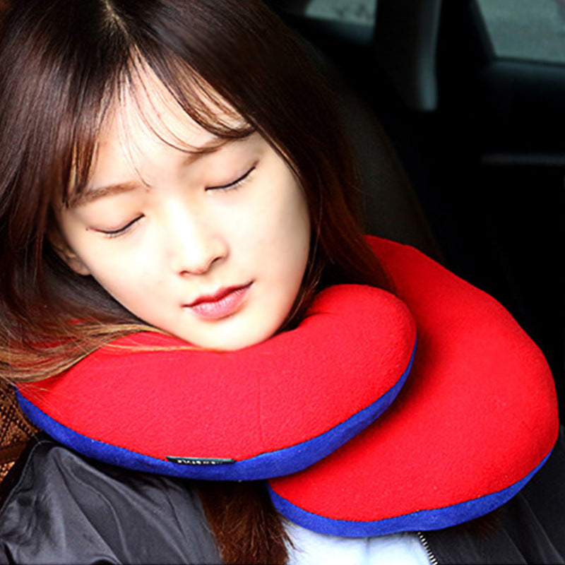 Airplane Car Travel Bow U-Shaped Pillow