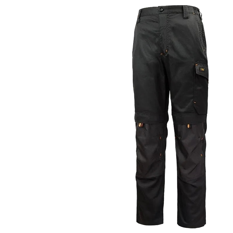 Abrasion-Resistant Multi-Pocket Loose-Fit Work Pants with Reflective Strips